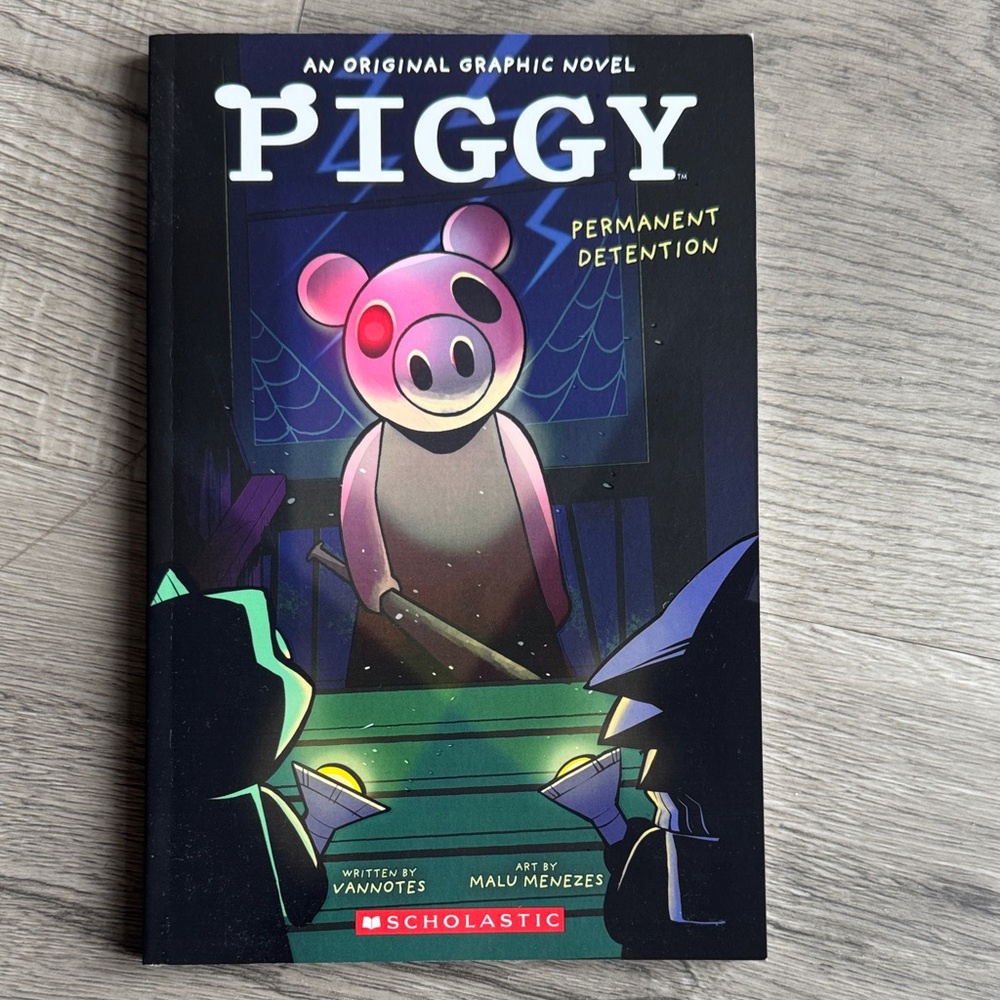 Scholastic Piggy Graphic Novel - Black and Purple Cover